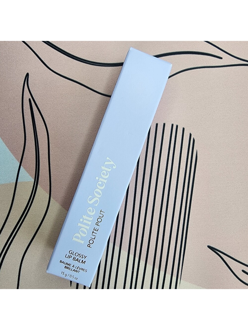 Polite Society Polite Pout Glossy Lip Balm Coconut Cream